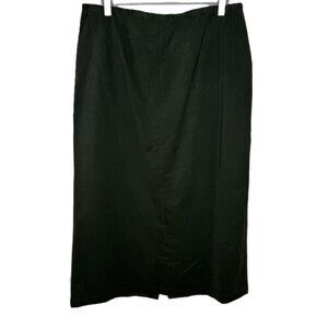 Vintage Y2K (NWT) Army Green Microfiber Maxi Skirt, Straight Skirt, Size 14P